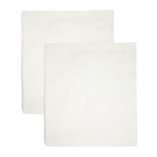 Alvi® Moltontücher BABY DREAM (80x80) 2er Pack in weiss