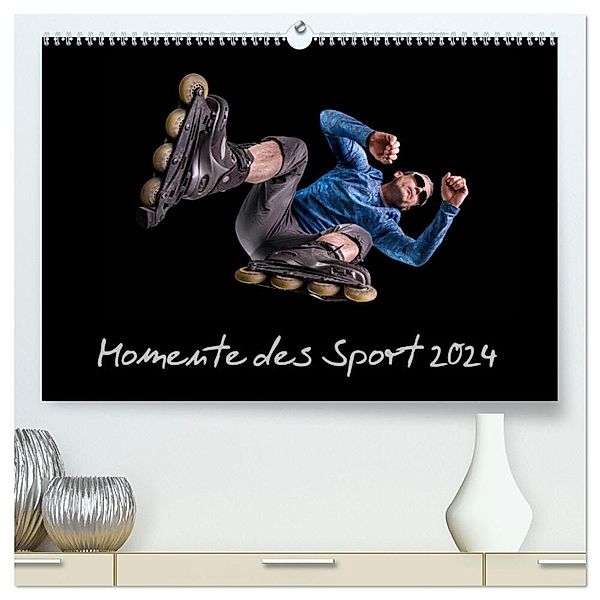 Momente des Sport (hochwertiger Premium Wandkalender 2024 DIN A2 quer), Kunstdruck in Hochglanz, Stefan Schurr
