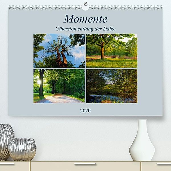 Momente - Gütersloh entlang der Dalke (Premium, hochwertiger DIN A2 Wandkalender 2020, Kunstdruck in Hochglanz), Beate Gube