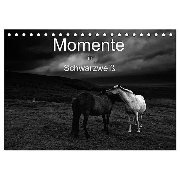 Momente in Schwarzweiss (Tischkalender 2024 DIN A5 quer), CALVENDO Monatskalender, Klaus Gerken
