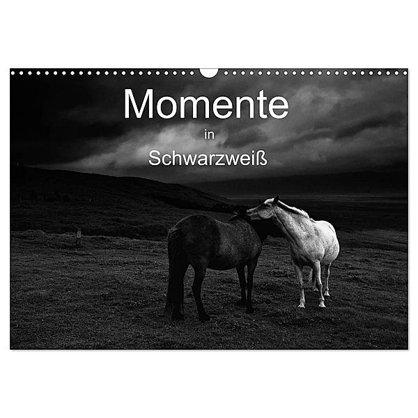 Momente in Schwarzweiß (Wandkalender 2024 DIN A3 quer), CALVENDO Monatskalender, Klaus Gerken