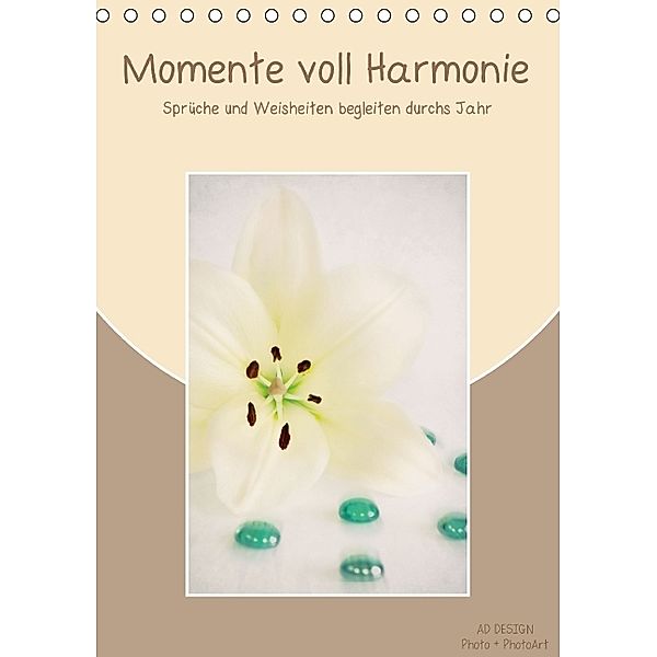 Momente voll Harmonie (Tischkalender 2014 DIN A5 hoch), Angela Dölling