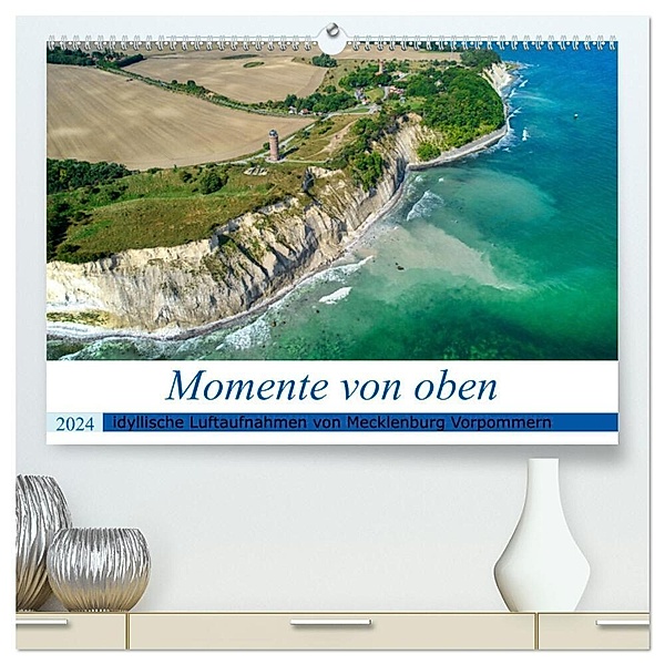 Momente von oben (hochwertiger Premium Wandkalender 2024 DIN A2 quer), Kunstdruck in Hochglanz, Swen Lewerenz