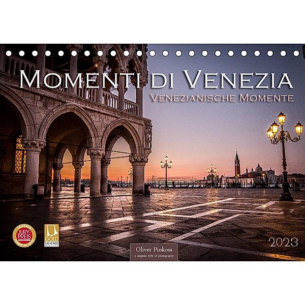 Momenti di Venezia - Venezianische Momente (Tischkalender 2023 DIN A5 quer), Oliver Pinkoss