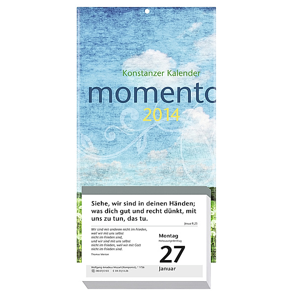 momento, Abreißkalender 2015
