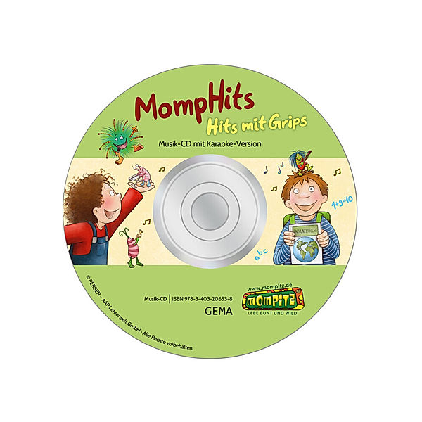 Mompitz - MompHits - Hits mit Grips. Musik-CD mit Karaoke-Version,Audio-CD, Redaktion Grundschule Persen