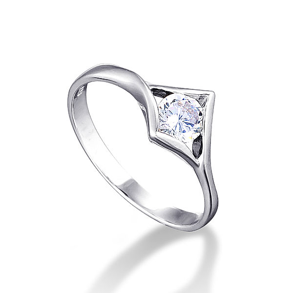 Mona Mon'Amour Ring 925/- Sterling Silber Zirkonia weiß Glänzend (Größe: 058 (18,5))