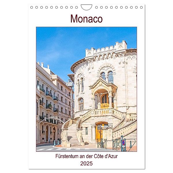 Monaco - Fürstentum an der Côte d'Azur (Wandkalender 2025 DIN A4 hoch), CALVENDO Monatskalender, Calvendo, Nina Schwarze