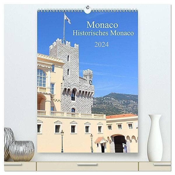 Monaco - Historisches Monaco (hochwertiger Premium Wandkalender 2024 DIN A2 hoch), Kunstdruck in Hochglanz, pixs:sell