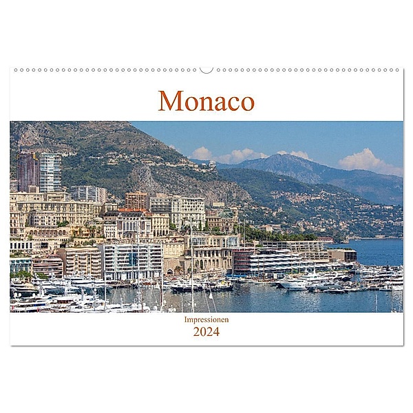 Monaco - Impressionen (Wandkalender 2024 DIN A2 quer), CALVENDO Monatskalender, pixs:sell