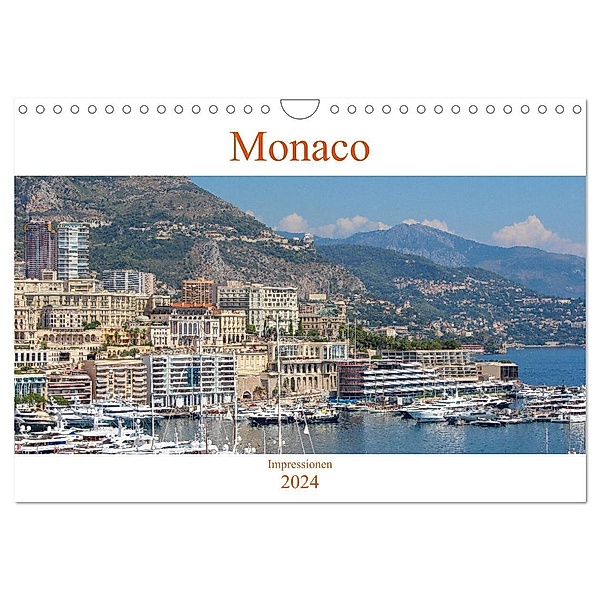 Monaco - Impressionen (Wandkalender 2024 DIN A4 quer), CALVENDO Monatskalender, pixs:sell