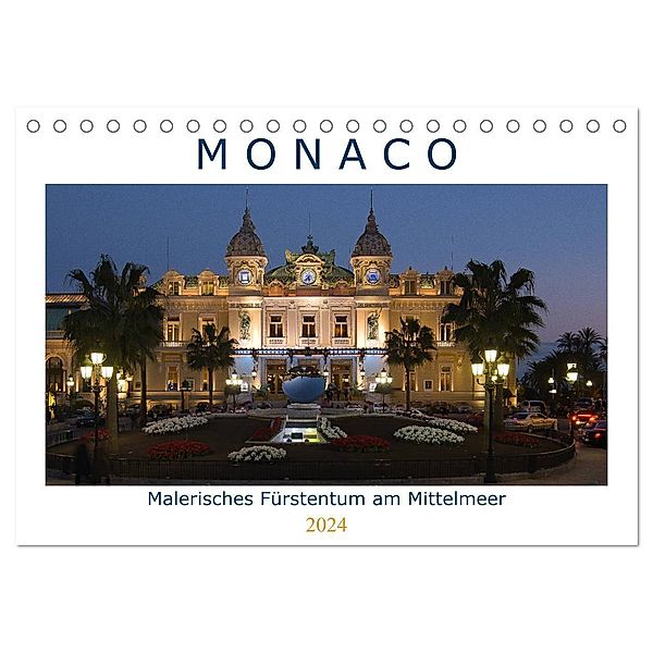 Monaco - Malerisches Fürstentum am Mittelmeer (Tischkalender 2024 DIN A5 quer), CALVENDO Monatskalender, Volko Neitmann