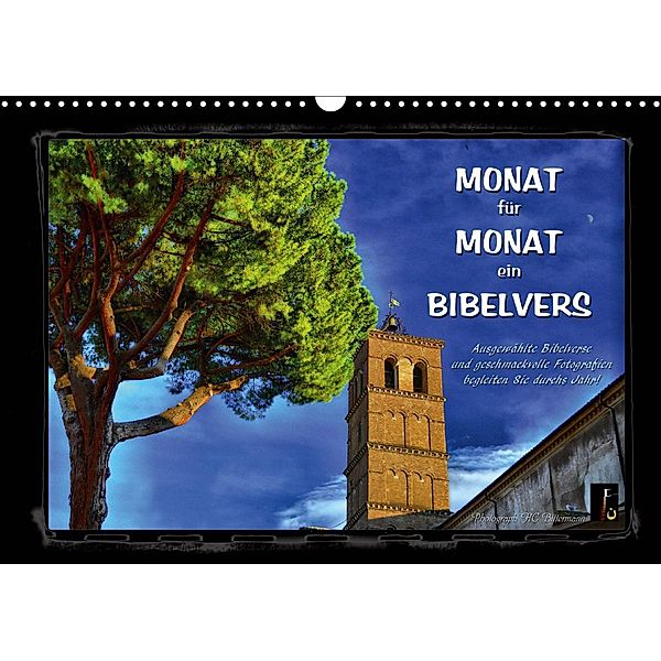 Monat für Monat ein Bibelvers (Wandkalender 2020 DIN A3 quer), HC Bittermann