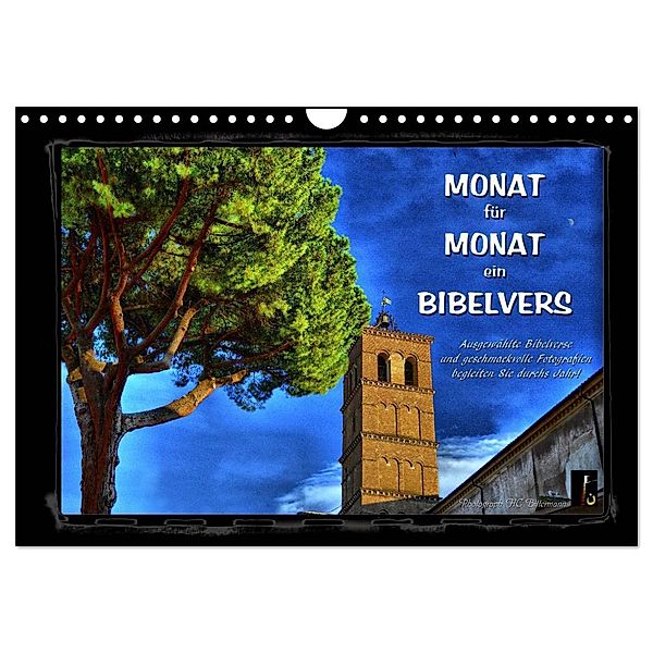 Monat für Monat ein Bibelvers (Wandkalender 2024 DIN A4 quer), CALVENDO Monatskalender, HC Bittermann