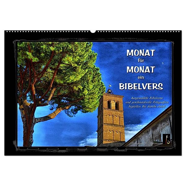 Monat für Monat ein Bibelvers (Wandkalender 2025 DIN A2 quer), CALVENDO Monatskalender, Calvendo, HC Bittermann