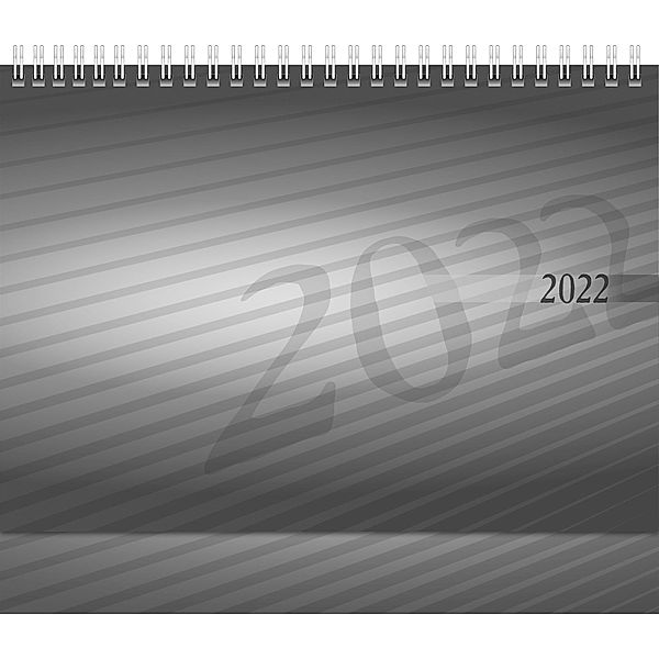 Monatskalender 2022, Karton-Aufsteller mit verlängerter Rückwand