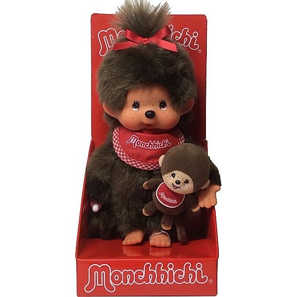 Monchhichi Girl + Mini Monchhichi