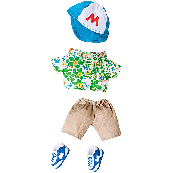 Monchhichi Kleidungs-Set (Design: Hawaiihemd & Mütze Junge)