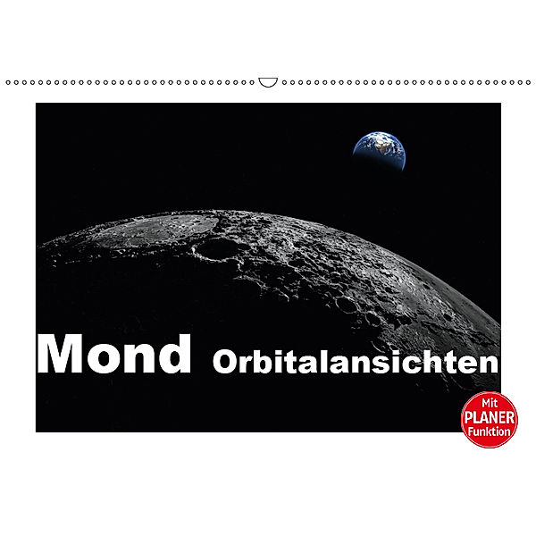 Mond Orbitalansichten (Wandkalender 2019 DIN A2 quer), Linda Schilling