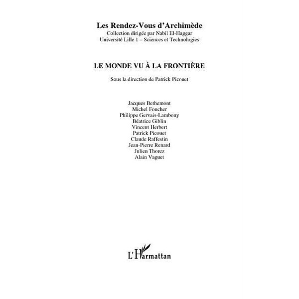 Monde vu a la frontiere Le / Hors-collection, Patrick Picouet