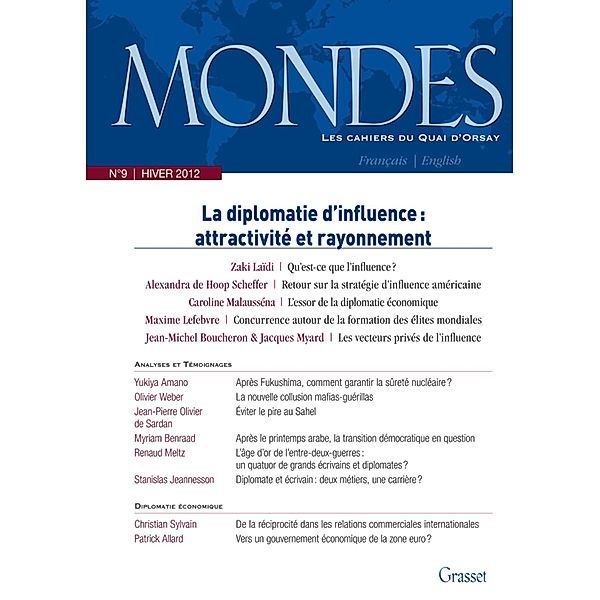 Mondes n°9 Les Cahiers du Quai d'Orsay, Collectif