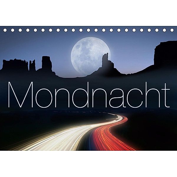 Mondnacht (Tischkalender 2021 DIN A5 quer), Edmund Nägele F.R.P.S.