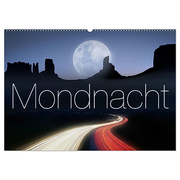 Mondnacht (Wandkalender 2024 DIN A2 quer), CALVENDO Monatskalender, Edmund Nägele F.R.P.S.