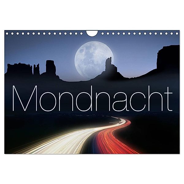 Mondnacht (Wandkalender 2024 DIN A4 quer), CALVENDO Monatskalender, Edmund Nägele F.R.P.S.