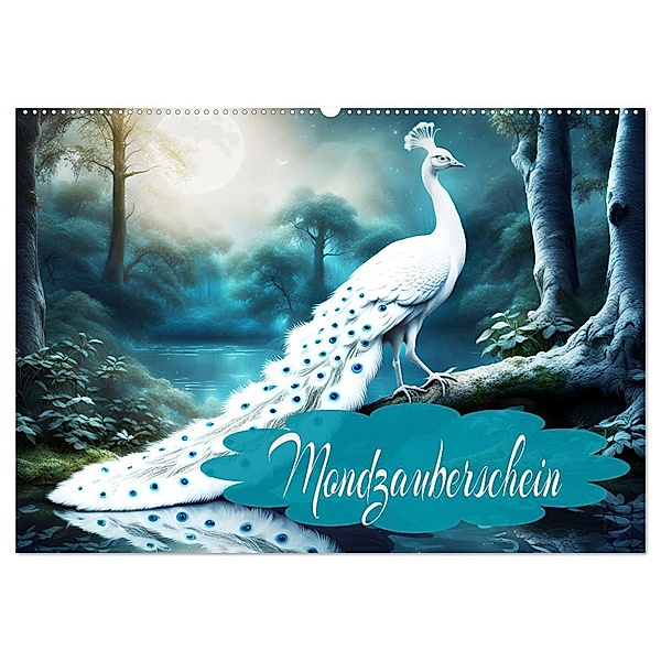 Mondzauberschein (Wandkalender 2025 DIN A2 quer), CALVENDO Monatskalender, Calvendo, Dusanka Djeric