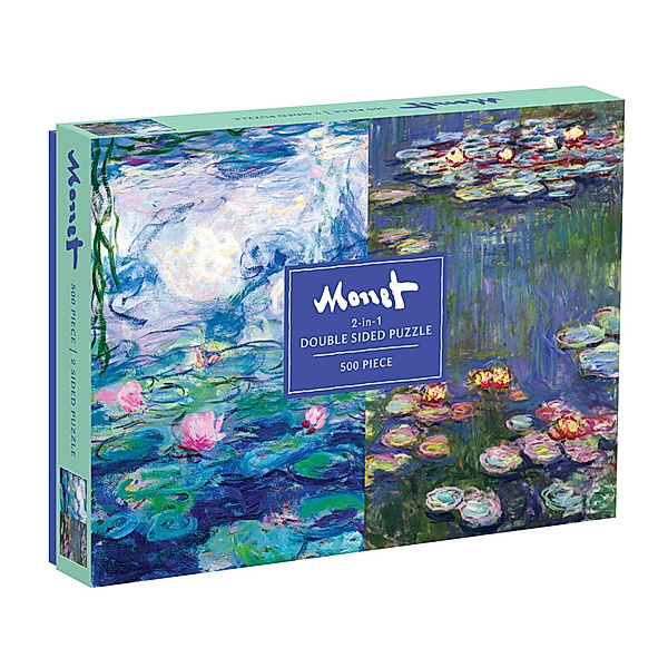 Monet 500 Piece Double Sided Puzzle, Sarah McMenemy