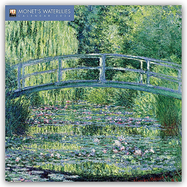 Monet's Waterlilies - Monets Seerosen 2024, Flame Tree Publishing