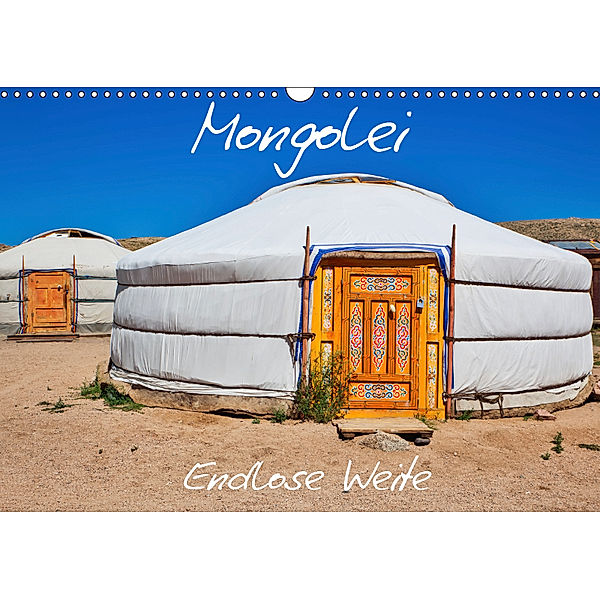 Mongolei Endlose Weite (Wandkalender 2019 DIN A3 quer), Michael Kurz