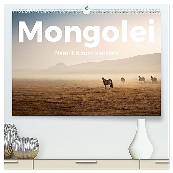 Mongolei - Natur bis zum Horizont (hochwertiger Premium Wandkalender 2024 DIN A2 quer), Kunstdruck in Hochglanz, M. Scott