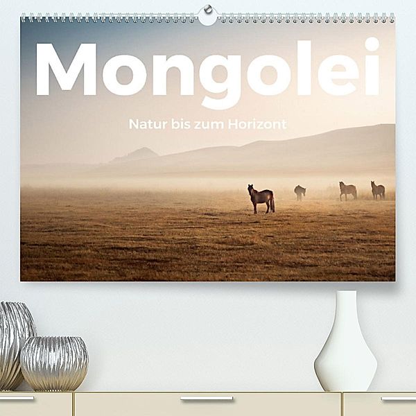 Mongolei - Natur bis zum Horizont (Premium, hochwertiger DIN A2 Wandkalender 2023, Kunstdruck in Hochglanz), M. Scott