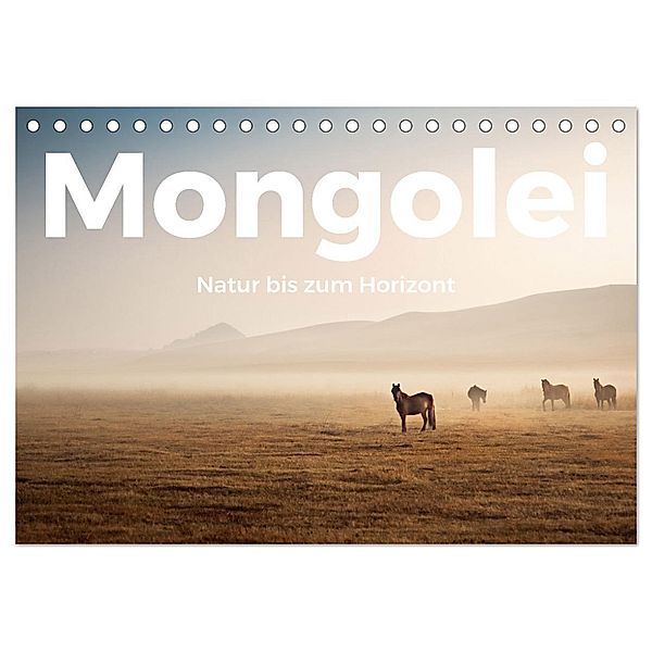 Mongolei - Natur bis zum Horizont (Tischkalender 2024 DIN A5 quer), CALVENDO Monatskalender, M. Scott