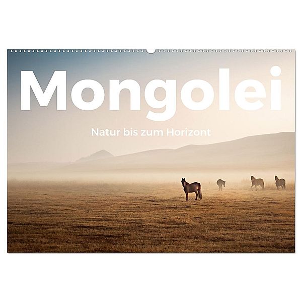 Mongolei - Natur bis zum Horizont (Wandkalender 2024 DIN A2 quer), CALVENDO Monatskalender, M. Scott