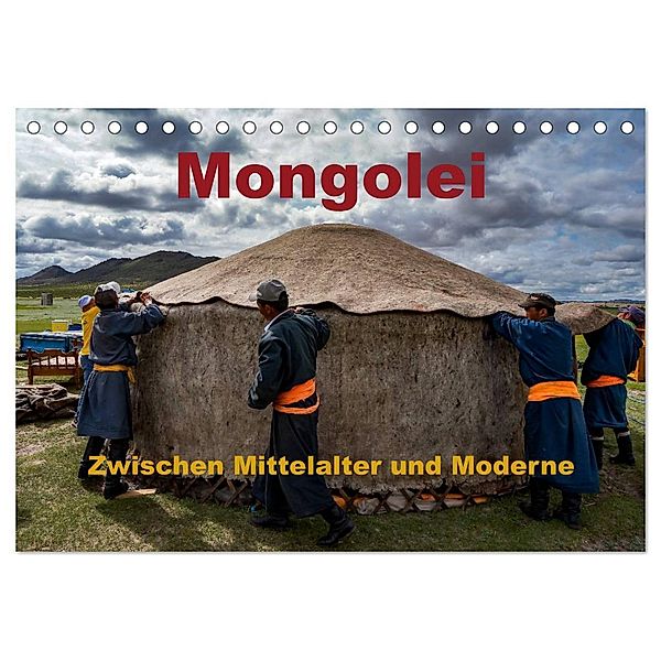 Mongolei - Zwischen Mittelalter und Moderne (Tischkalender 2024 DIN A5 quer), CALVENDO Monatskalender, Roland Störmer