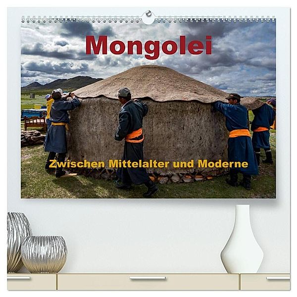Mongolei - Zwischen Mittelalter und Moderne (hochwertiger Premium Wandkalender 2024 DIN A2 quer), Kunstdruck in Hochglanz, Roland Störmer