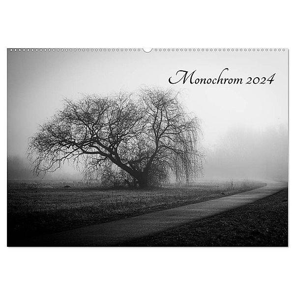 Monochrom 2024 (Wandkalender 2024 DIN A2 quer), CALVENDO Monatskalender, Alexander Pfeiffer