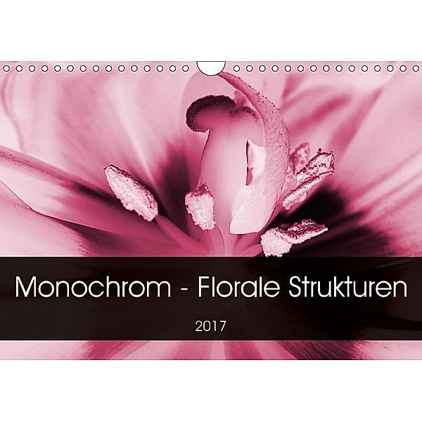 Monochrom - Florale Strukturen (Wandkalender 2017 DIN A4 quer), Linda Schilling und Michael Wlotzka