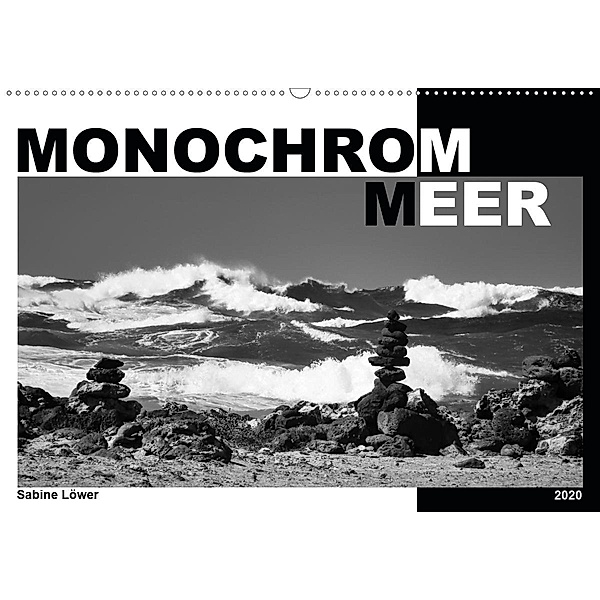 Monochrom Meer (Wandkalender 2020 DIN A2 quer), Sabine Löwer