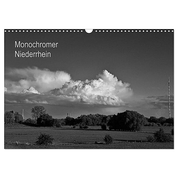 Monochromer Niederrhein (Wandkalender 2024 DIN A3 quer), CALVENDO Monatskalender, BS Fotoart - Bernd Steckelbroeck