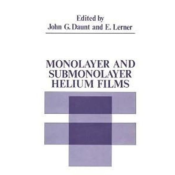 Monolayer and Submonolayer Helium Films