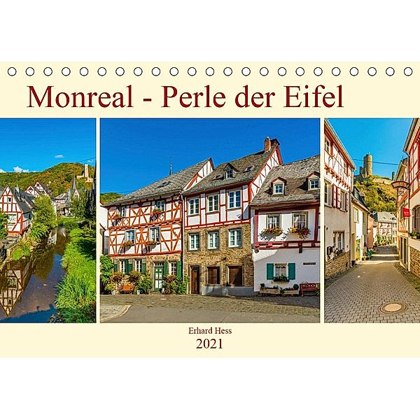 Monreal - Perle der Eifel (Tischkalender 2021 DIN A5 quer), Erhard Hess, www.ehess.de