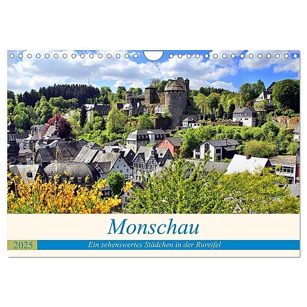 Monschau - Ein sehenswertes Städchen in der Rureifel (Wandkalender 2025 DIN A4 quer), CALVENDO Monatskalender, Calvendo, Arno Klatt