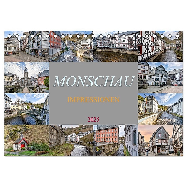 Monschau Impressionen (Tischkalender 2025 DIN A5 quer), CALVENDO Monatskalender, Calvendo, Dirk Meutzner