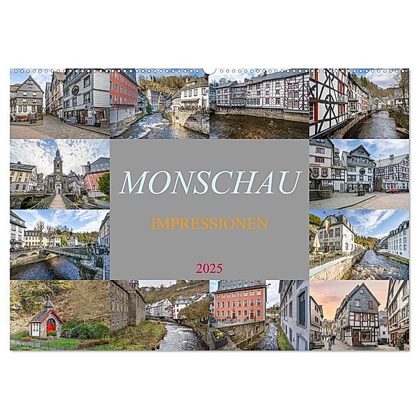 Monschau Impressionen (Wandkalender 2025 DIN A2 quer), CALVENDO Monatskalender, Calvendo, Dirk Meutzner