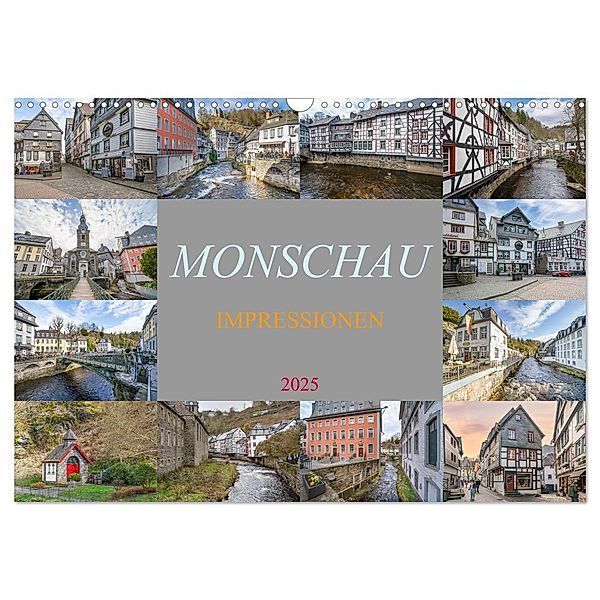 Monschau Impressionen (Wandkalender 2025 DIN A3 quer), CALVENDO Monatskalender, Calvendo, Dirk Meutzner