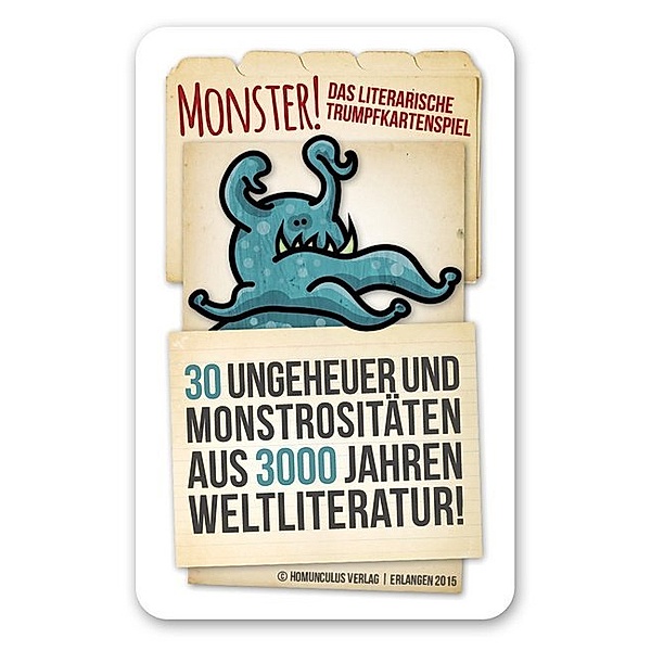 homunculus verlag Monster! Das literarische Trumpfkartenspiel, Joseph Reinthaler