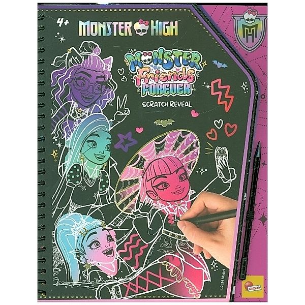 MONSTER HIGH SKETCHBOOK Monster friends forever Scratch Reveal